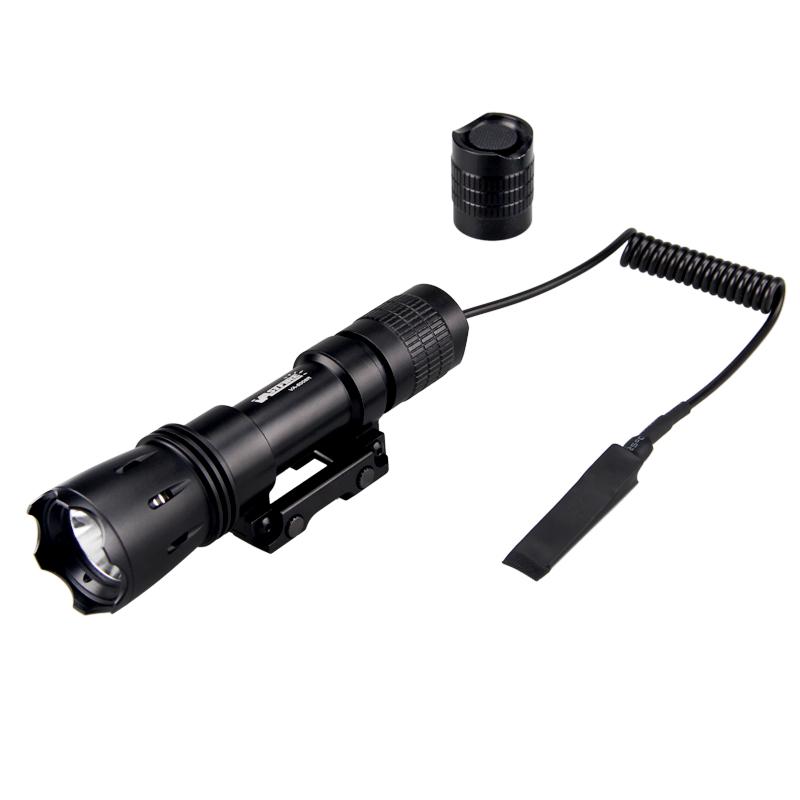 VA5006 Свет для охотничьего оружия 1200 лм Тактический фонарик для страйкбола на рейке + переключатель + 18650 + зарядное устройство