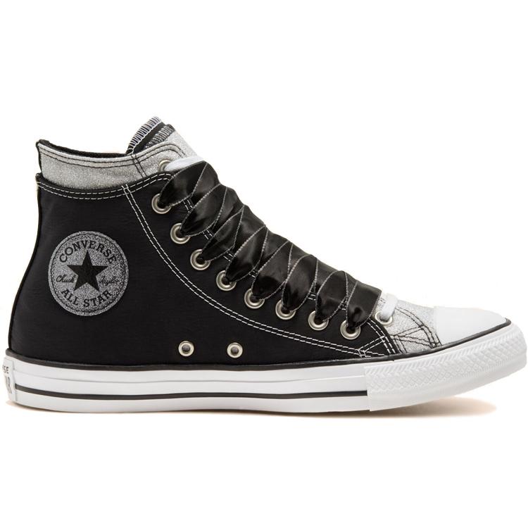 Converse Двойной верхний Chuck Taylor All Star 'Черный Серебряный' 167467C
