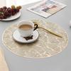 Household Supplies Round Placemats Restaurant Hollow Pvc Decoration Meal Mat Anti- Dining Table Line Mat Steak Plate Pad