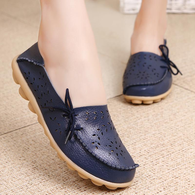 Новые мокасины женские балетки осенние кроссовки женские лоферы из натуральной кожи женские туфли балетки слипоны женские туфли с бантом большие размеры