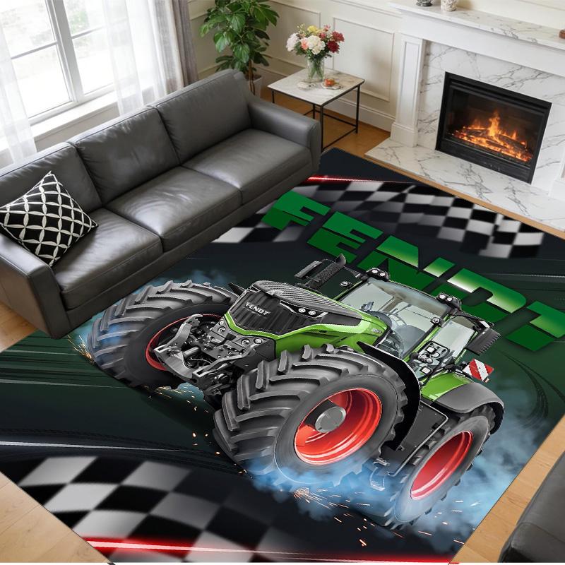 Fendt Print Crystal Velvet Plush Rug Wear?Resistant Anti?Slip Floor Mat For Indoor Household Decoration