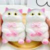 Мультяшная большая кошка кукла сжимаемая игрушка бант искусственная кукла сжимаемая игрушка в форме кошки сжимаемая игрушка офис