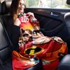 1pc The Increibles Printing Blanket - Soft, All-Season Throw for Living Room, Beroom,Personalize Gift with Aorable Cartoon Esign