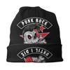 Streetwear Punk Rock Metalcore Heavy Metal Hard Rock Music Skullies Beanies Winter Slouchy Beanie Hat Knitted Bonnet Cap for Ski