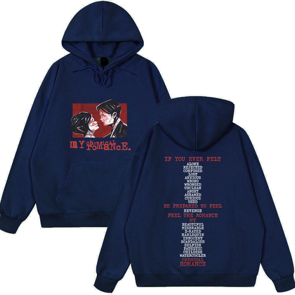 Худи панк-группы My Chemical Romance с принтом Three Cheers for Sweet Revenge Худи унисекс Мужская Женская Уличная одежда Зимний стиль