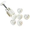 1 Set Cake Press Mold Good Grip Pastry Tool 2 Styles Practical Heart Shape Festival Supplies