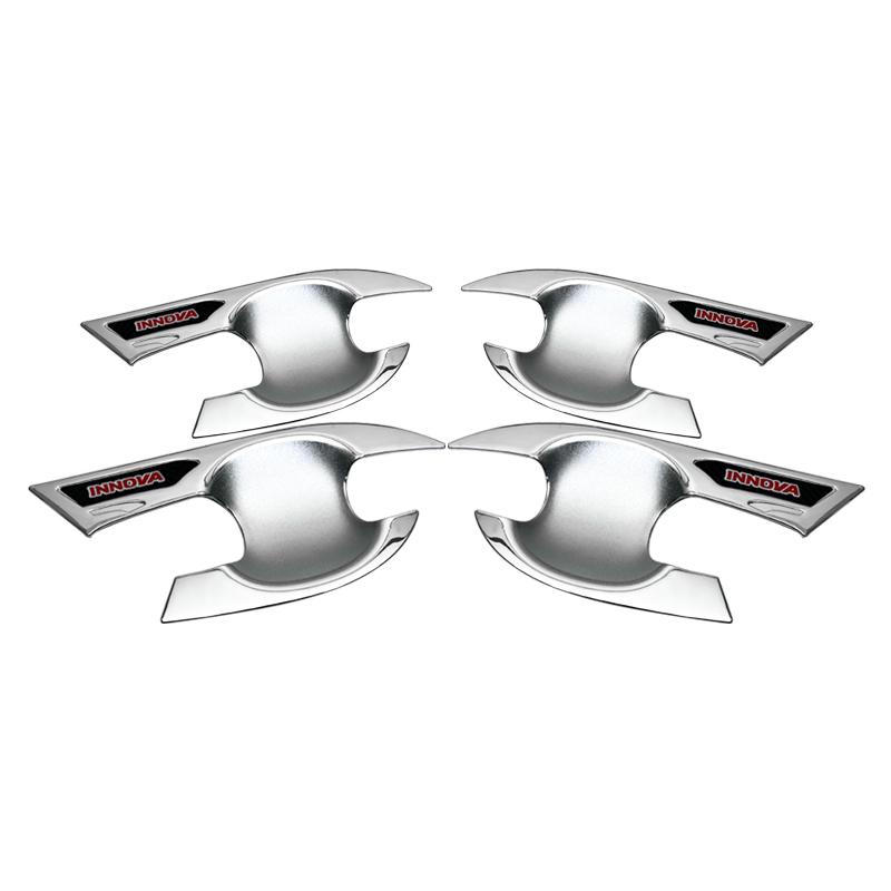 Accessory glossy chrome silver car Side Door Handle bowl cover trim For toyota innova 2005-2015 2012 2010 2008 2009 2014 2013