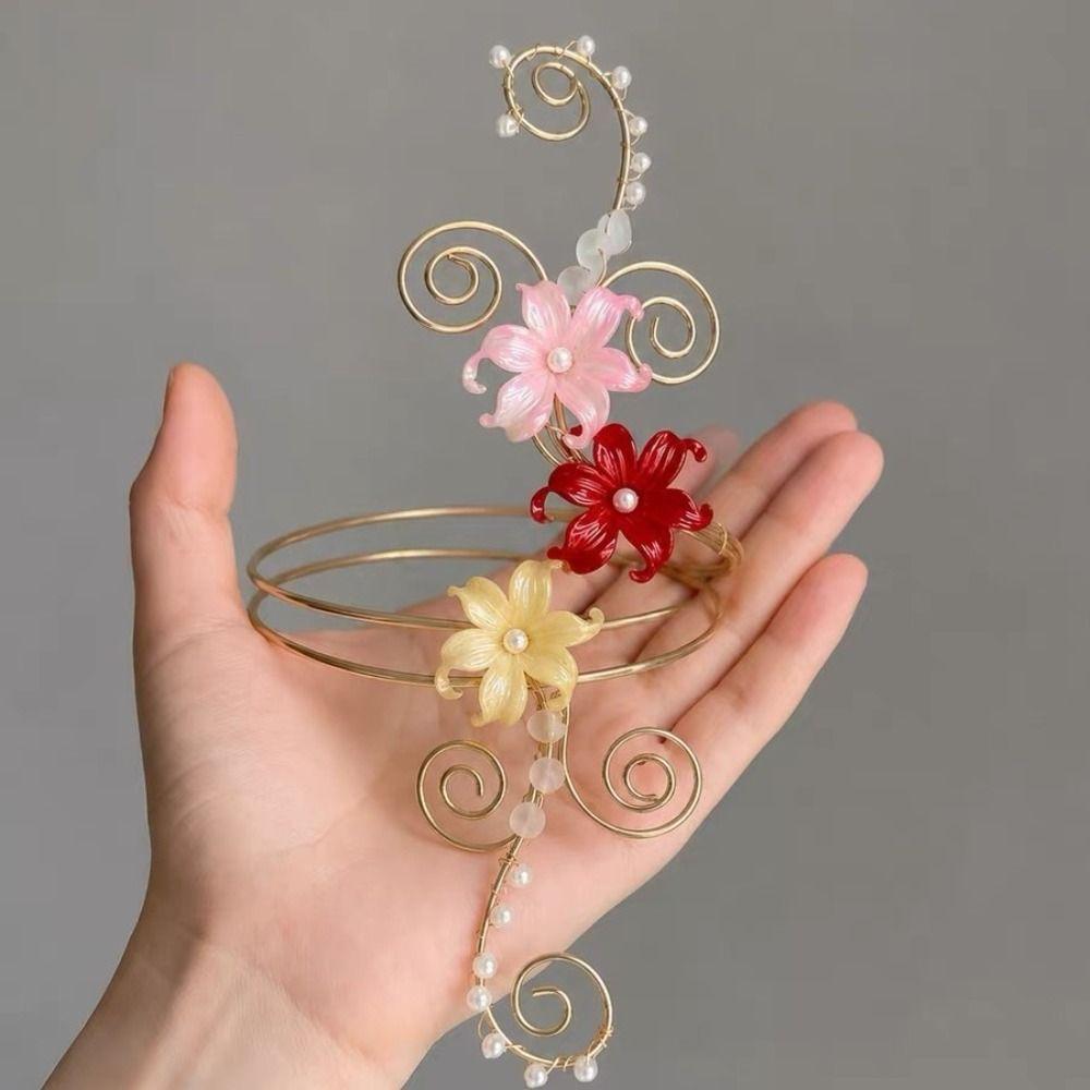 Vintage Arm Cuff Floral Open Arm Bangle Exquisite Arm Ring  Party
