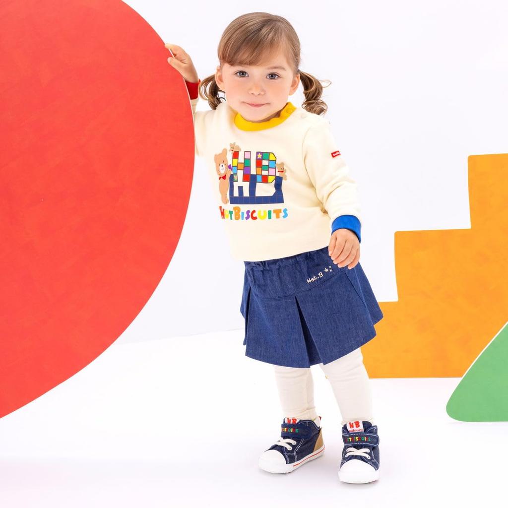 MIKIHOUSE HOT BISCUITS Sweatshirt, Boys and Girls, Baby, Children's, White, 100cm, 73-5601-686