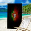 Beach Towel with Portugal Football team Pattern - soft,absorbent,machine washable Lightweight&Modern,swimming,Travel Essentials