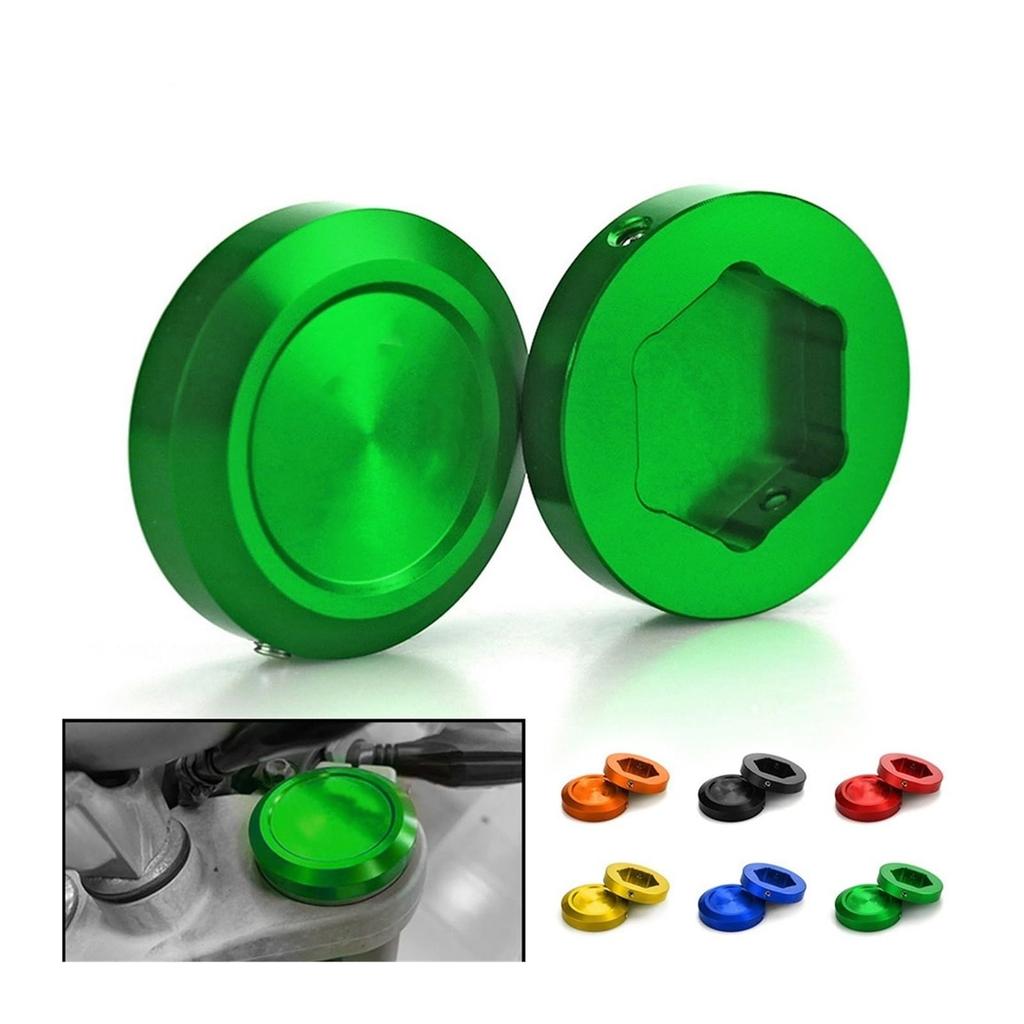 Ninja Motorcycle Front Fork Suspension Top Cover Cap CNC Aluminum Accessories Compatible with Ninja