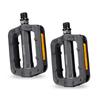 GORIX Bicycle Flat Pedals with Reflective Stylish Design for Cross Road Mountain and Other Bicycles Pedals, Panels, Lightweight, Resin, Bikes, MTBs,