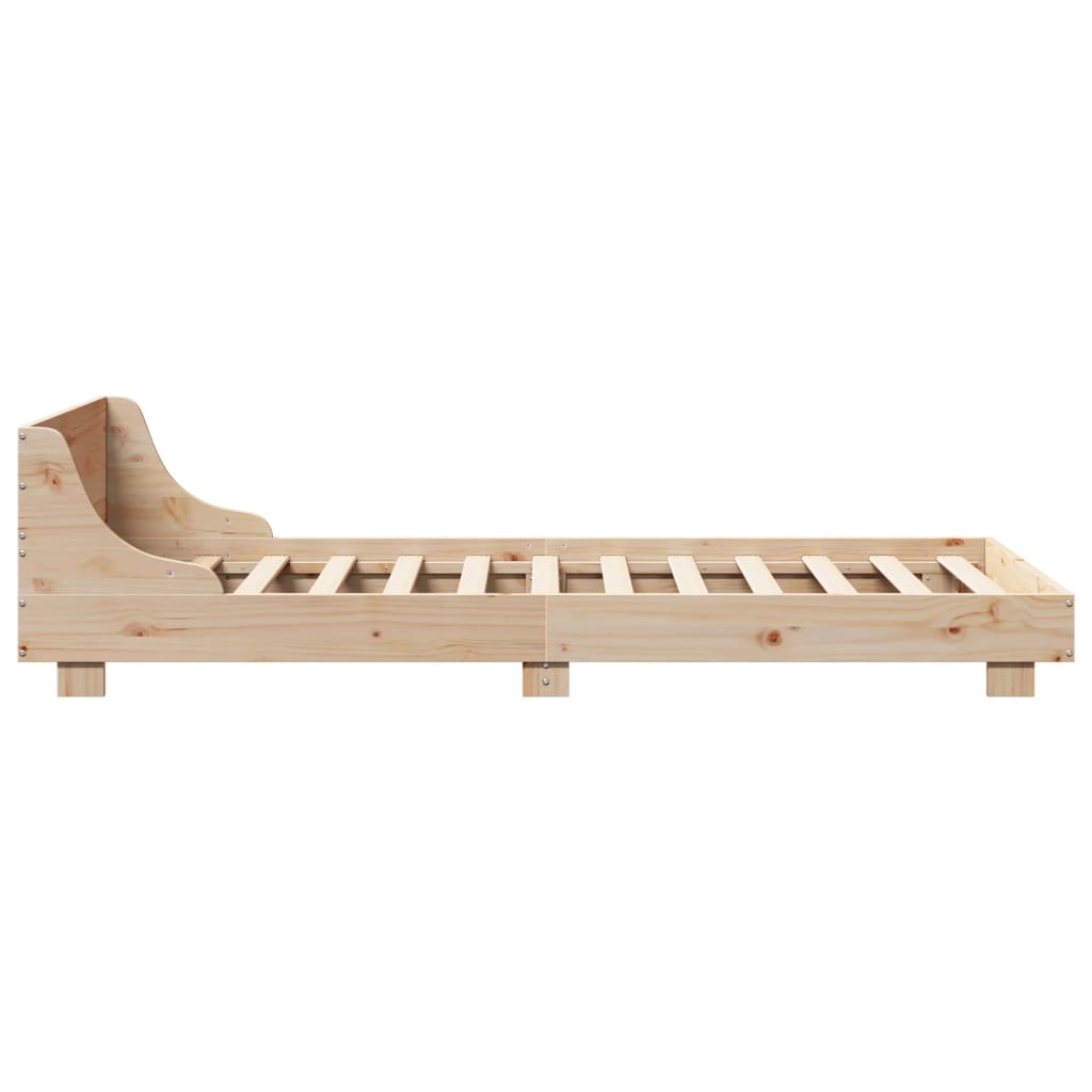 vidaXL Massivholzbett ohne Matratze 90x190 cm Kiefernholz