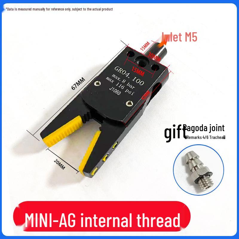 Mini Sprue Gripper for Injection Molding: J1060/J1080 Pneumatic with Detection (A/B/C/E).