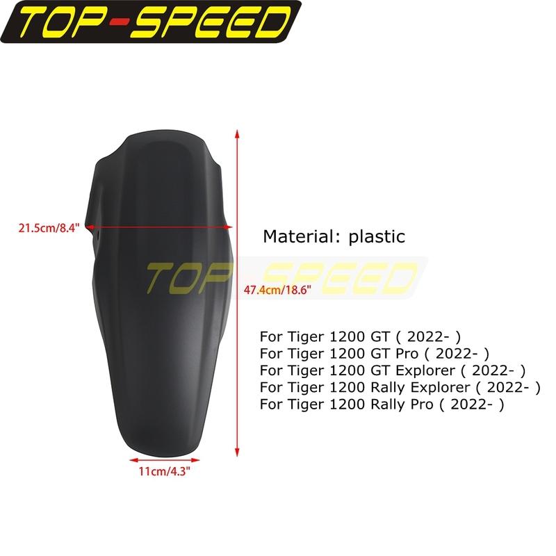 Motorcycle Fender Rear Extender Hugger Mudguard Protection Guard For Tiger 1200 Tiger1200 GT Pro Explorer Rally Explorer Pro 22-