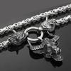 Ожерелье из нержавеющей стали с головой волка викингов, кулон с головой быка, ожерелье в стиле хип-хоп, панк, мужские украшения из нержавеющей стали 