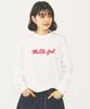 Milkfed Casual ICING LOGO BASIC TEE In Off White Women's L/S