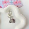 Cartoon Cat Rhinestone Necklace - Fashionable Girly Student Best Friend Chain with Niche Design.