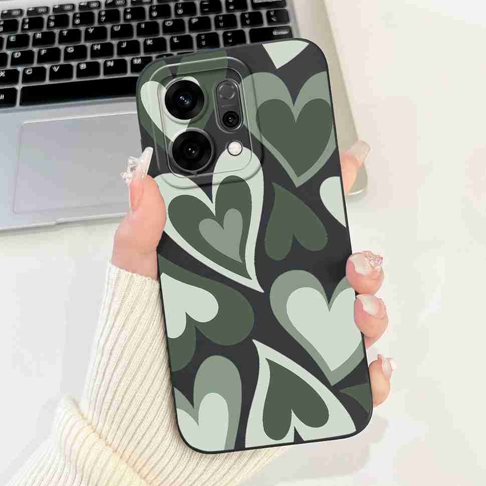 Для Oppo Reno14 5G PLA110 Чехол Милый Кролик Подсолнух Мягкий Силиконовый Чехол Для Oppo Reno 14 CPH2737 6.59" Защитные Чехлы Coque