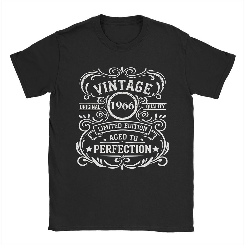 Limited 60 Edition 1966 60th Birthday T Shirt Unisex Unisex Pure Cotton Tshirt Crew Neck Tee Shirt Short Sleeve Clothes
