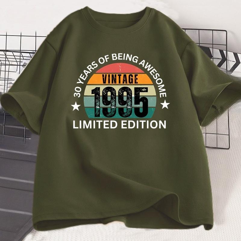 30th Birthday Gift Tshirt Made in 1995 Vintage Tee 30 Years Old Birthday Tshirt 1995 Birthday Gift for Unisex WOMEN Clothes Tops