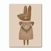 Boho Cartoon Rabbit Mouse Goose Nursery Wall Art Canvas Painting Nordic Retro Poster Prints Wall Picture Baby Kids Room Decor