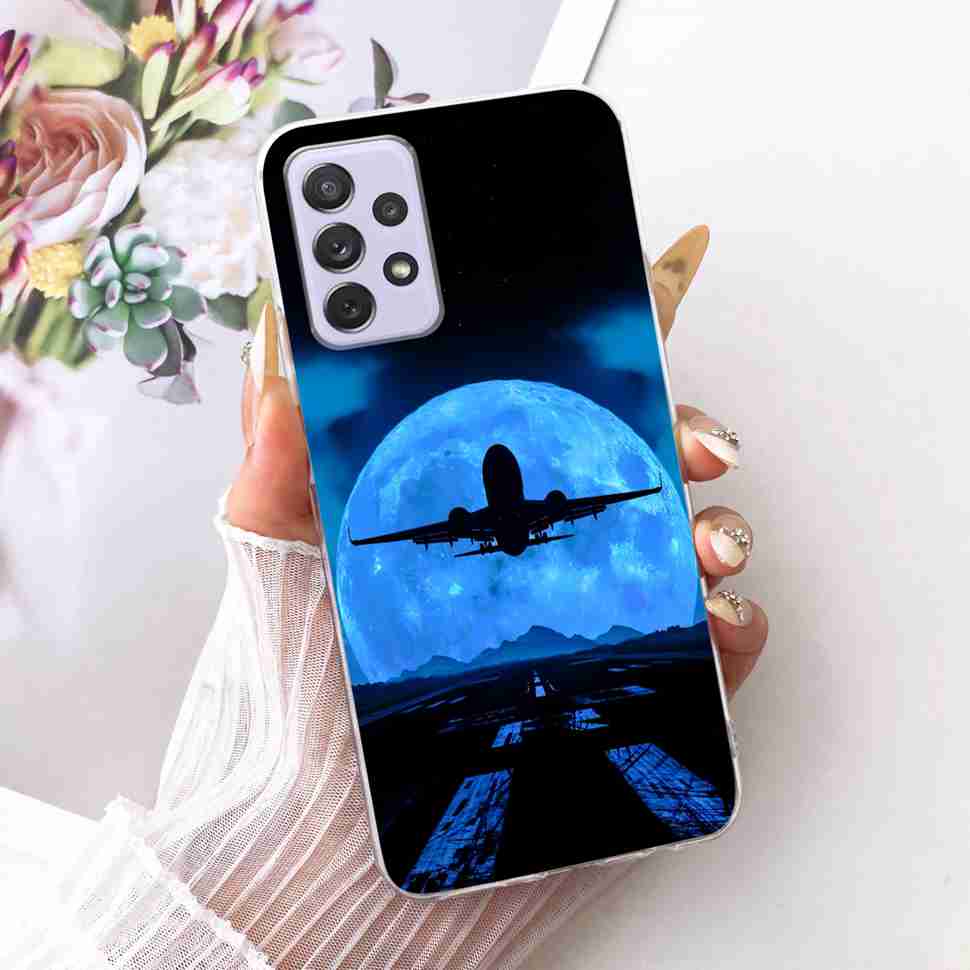 For Samsung A72 Case SM-A725F Fundas Soft Silicone Luxury Painted Cover Cases For Samsung Galaxy A72 Casing Bumper