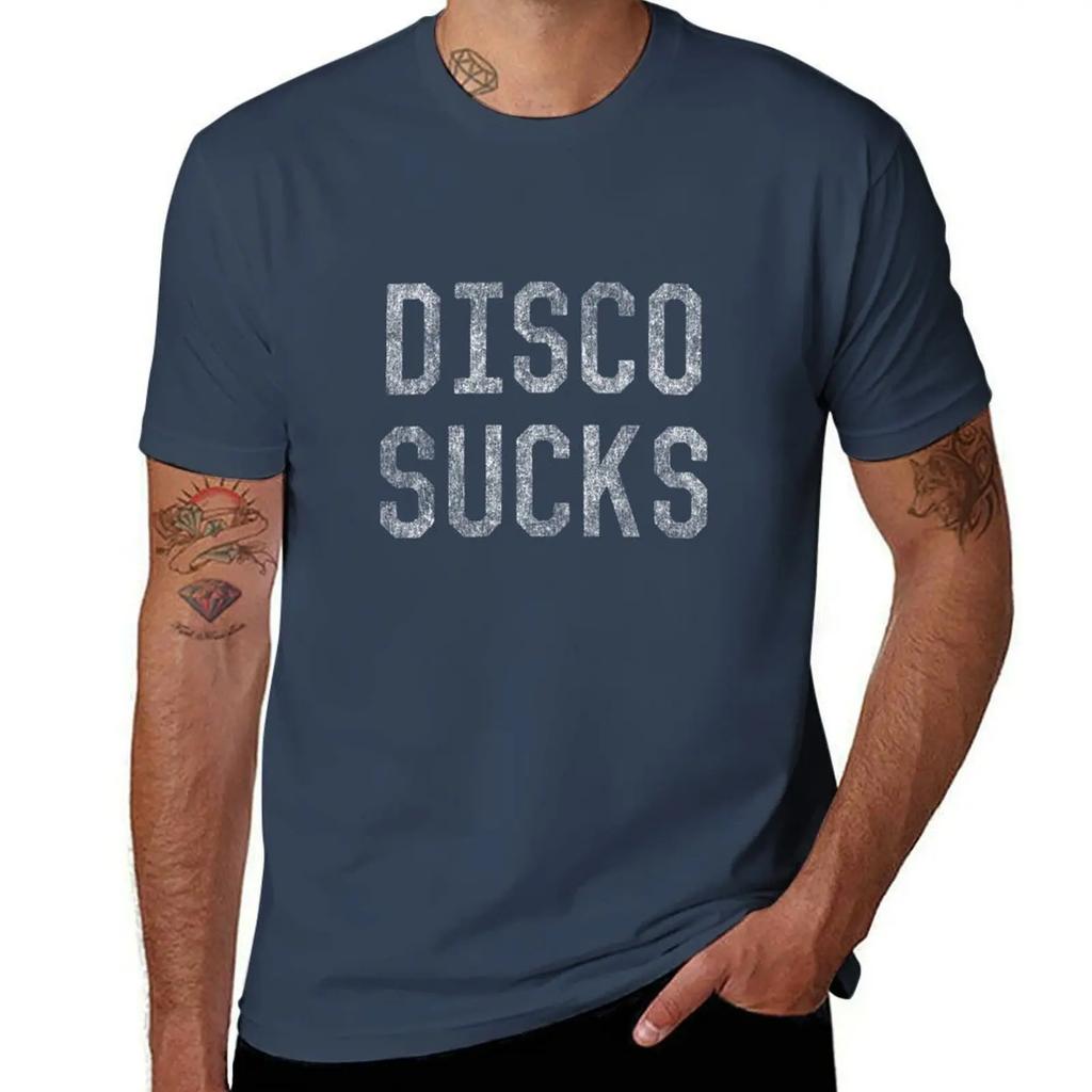 Vintage Disco Sucks T-Shirt vintage clothes graphics Short sleeve tee graphic tee shirt mens vintage t shirts