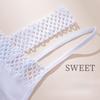 Нижнее белье Hollow Ice Silk, женское, спортивное, модное, верхнее, прозрачное, с заниженной талией, тонкий пояс, соблазнительные, сексуальные стринги