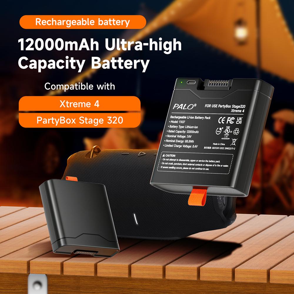 Для JBL Xtreme 4 Аккумулятор для динамика JBL 12000 мАч Аккумулятор с входом TYPE-C Для JBL Xtreme 4 Запасной аккумулятор для JBL Party Box Stage 320