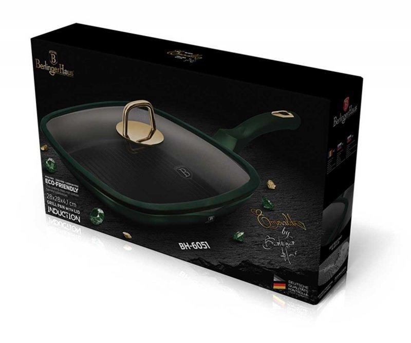 Patelnia Tytanowa Grillowa Berlinger Haus 28Cm Bh-6051 Emerald