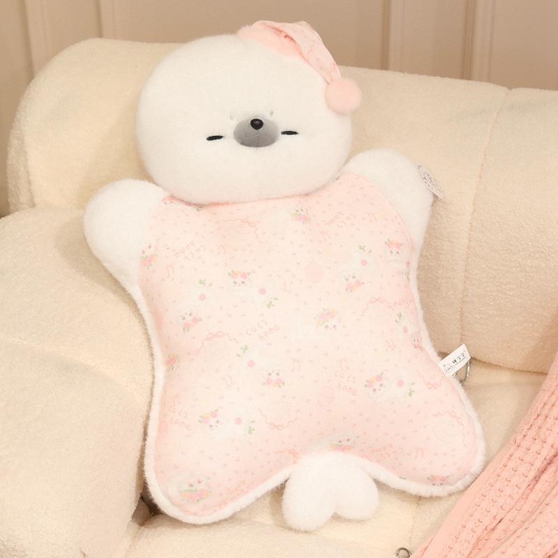 Giant Soothing Animal Plush Hug Pillow - Cute Stress Relief Gift for Girls' Birthdays