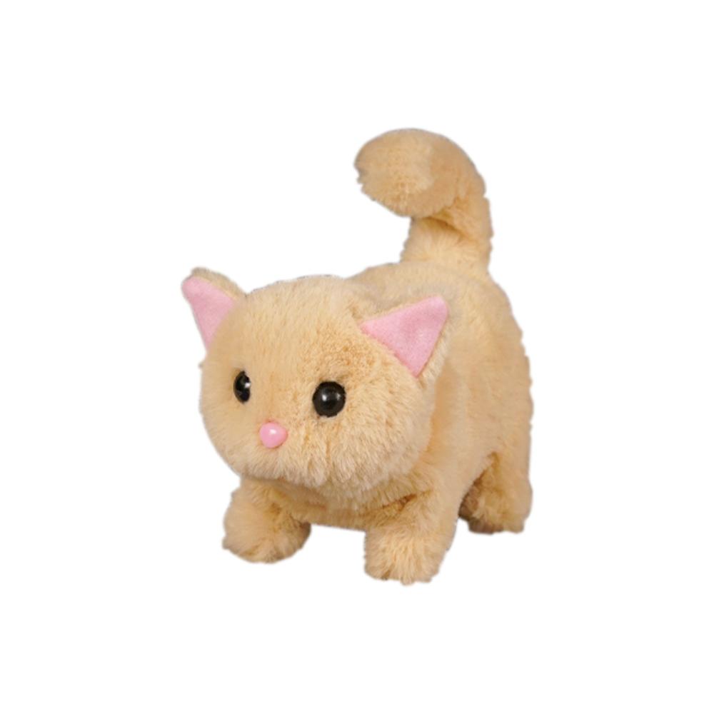 Stuffed Animal Electronic Stuffed Doll Tail Wagging Walking Interactive Cat Boys Girl