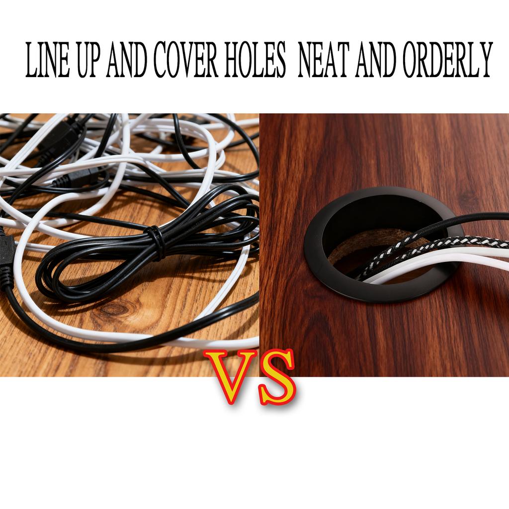 Компьютерный стол из цинкового сплава, кабельное кольцо, отверстие для электропроводки, декоративная заглушка вентиляционного отверстия шкафа, порт для кабельного вывода, мебельная фурнитура