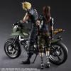 Final Fantasy VII Remake PLAY ARTS Kai Джесси, Клауд и Набор Мотоцикл ПВХ Раскрашенные Подвижные Фигурки