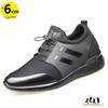 Sneakers Men Sports Elevator Shoes Height Increase Insole 6Cm Man Daily Life Leisure Fashion Casual Warm Winter Black