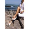 Marylan Women's White Vegan Leather Sandals