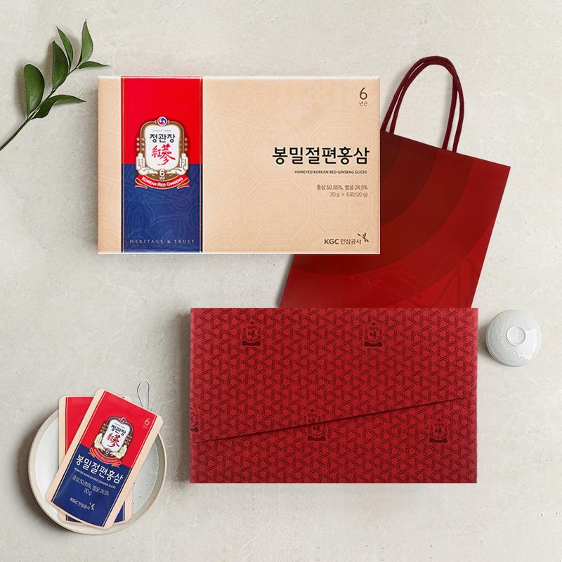 CheongKwanJang whole wheat sliced red ginseng 6 packets packaged shopping bag provided