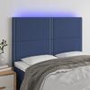 VidaXL LED Headboard Bedroom Furniture Double Bed Accessory Head of Bed Frame Interior Blue 3122288