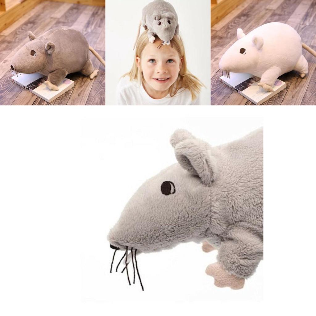 Ужасная черная крыса плюшевая игрушка для детей и взрослых 20 см мягкая и приятная на ощупь набивная кукла