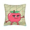 Apple and Onion  Pillow Cover  Comfy Cushion Cover Funny Pillow Case For Office Car Home Decor