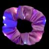 Fashion LED Luminous Hair Scrunchies Light Up Glowing Scrunchy Hair Band For Girls Flashing Hair Tie Hair Rope Hair Accessories