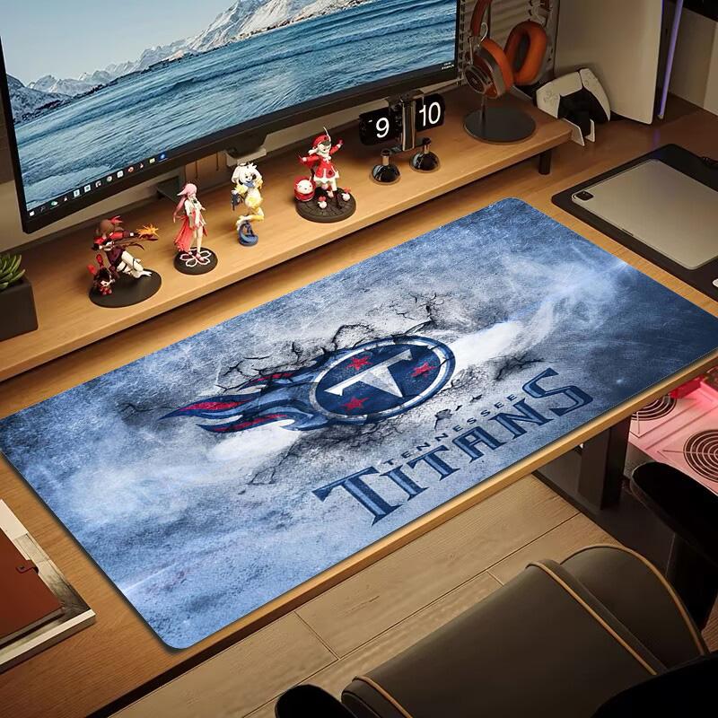 Tennessee Titans Color Mouse Pad Large Gaming Table Cushion Non-slip Laptop Tablet Big Mousepad XXL Mat Mini PC Playmat With Lock edge