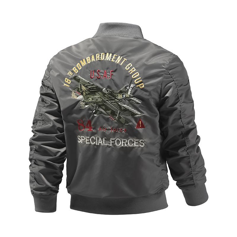 Вышитая куртка с хлопком/тонким хлопковым пальто ВВС Ma1 Pilot Jacket Мужская летная куртка