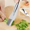 Shred Silk The Knife, Upgrade Stainless Steel Chopped Green Knife, Kitchen Vegetable Cutter Sharp Scallion Shredding Cutter