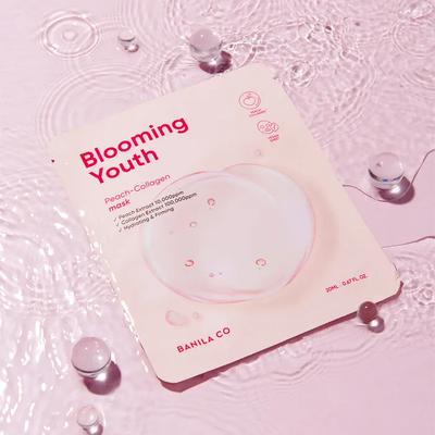 Маска для лица Blooming Youth Peach Collagen 10 штук