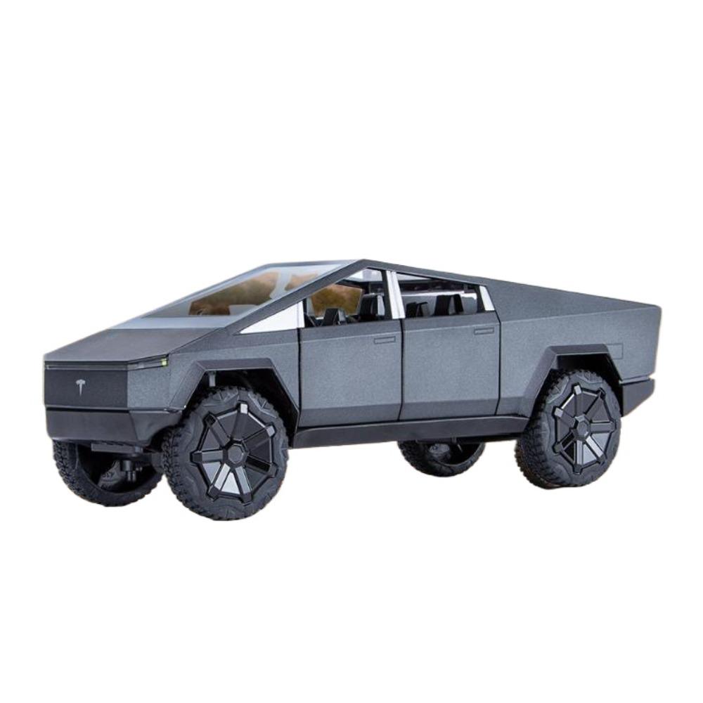 1/24 Tesla Cybertruck Пикап Сплав Модель Автомобиля Литье под Давлением Металлическая Игрушка Внедорожники Модель Автомобиля Симуляция Звука и Света Детские Игрушки Подарок