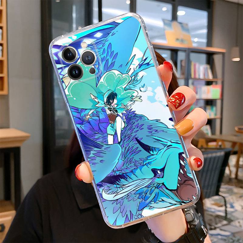 Чехол для телефона Adventure Games Genshin Impact для iPhone 14 13 12 11 Pro Max XS X XR SE 2020 6 7 8 Plus Mini прозрачный