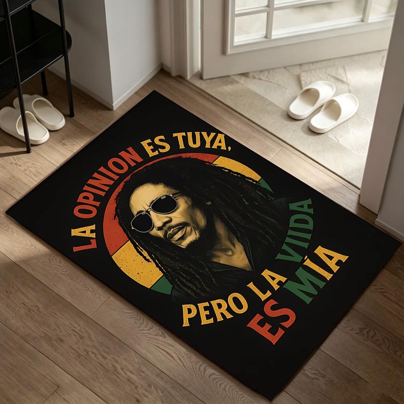 Bob Marley A rug suitable for office chair areas living rooms and computer desks perfect for home offices and an ideal holiday gift
