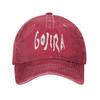 Ретро Бейсболки с логотипом группы Gojira для мужчин и женщин, из потертого хлопка, для хэви-метала, рок-музыки, для улицы, для бега, регулируемые кепки